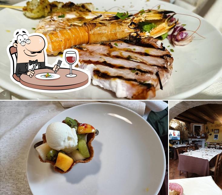 Dai un’occhiata alla immagine che raffigura la cibo e tavolo da pranzo di Il Casale di Clesilde