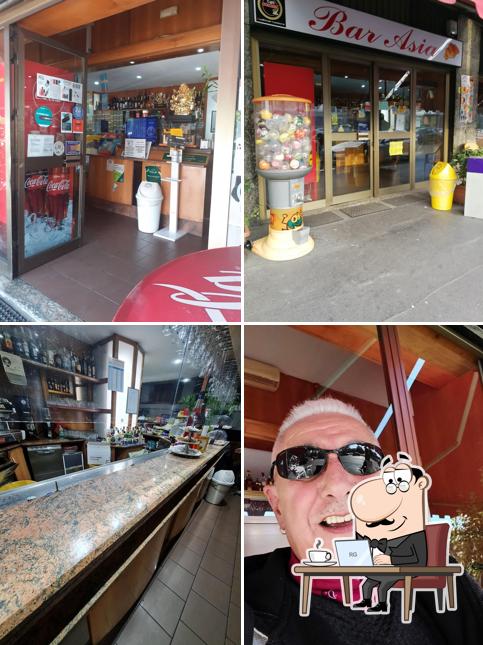 Gli interni di Bar Asia
