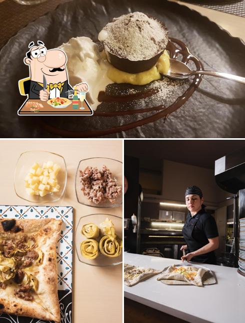 Questa è la immagine che presenta la cibo e esterno di Bottega tredici8