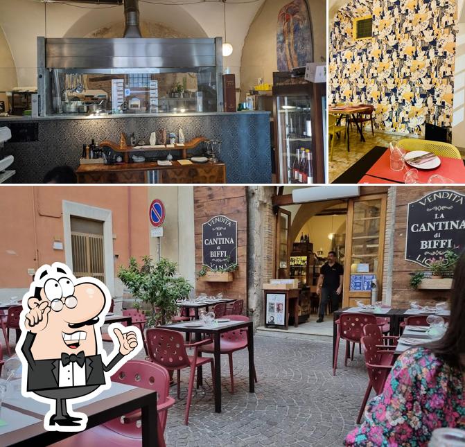 Gli interni di Cantina di Biffi