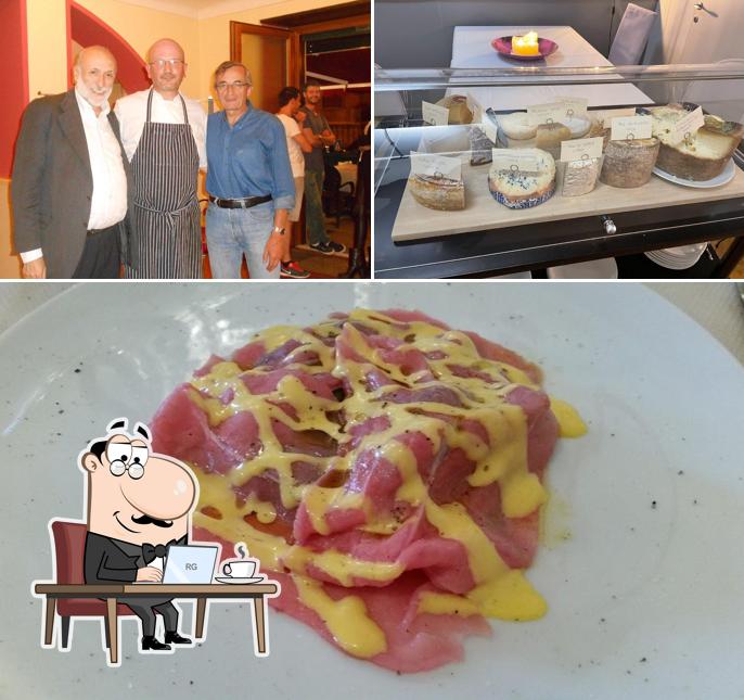 La interni e pizza del ristorante