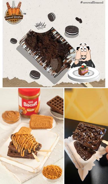 Chocolate cake at Conical Gaufres Hosur