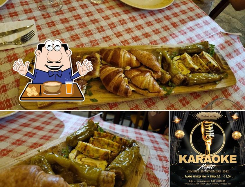 La cibo e esterno del ristorante