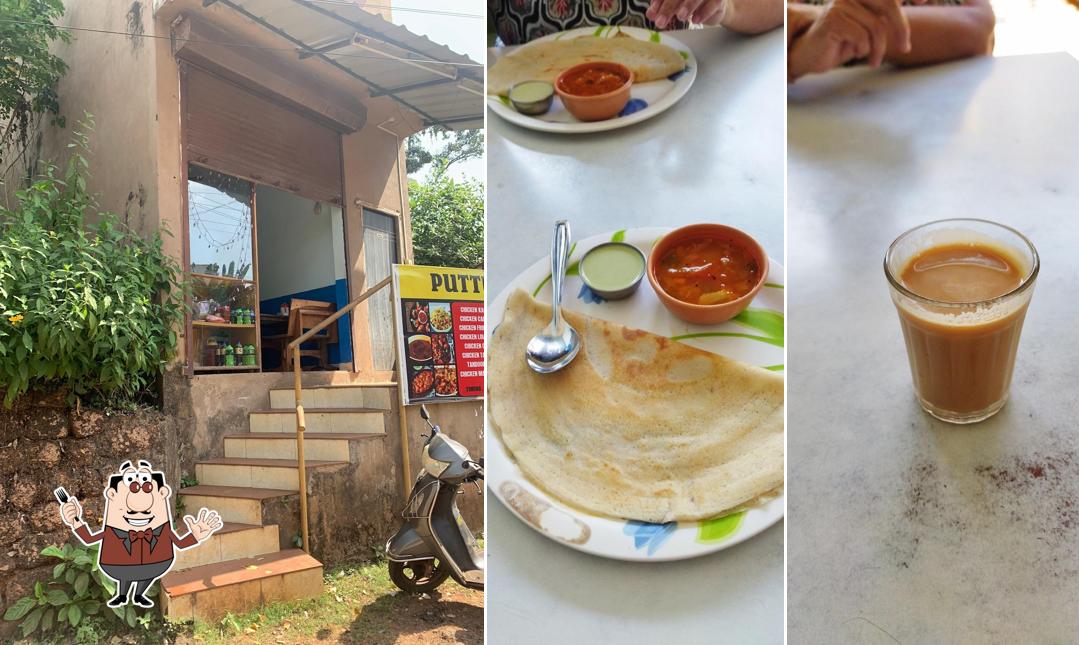 Food at Puttu's restaurant