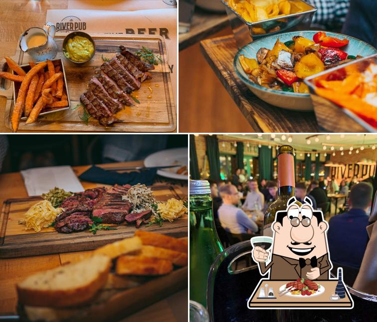 Scegli i un pasto a base di carne a River pub
