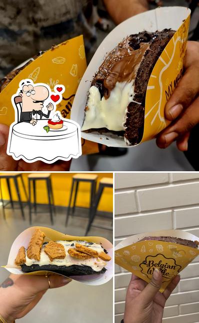 The Belgian Waffle Co provides a number of desserts