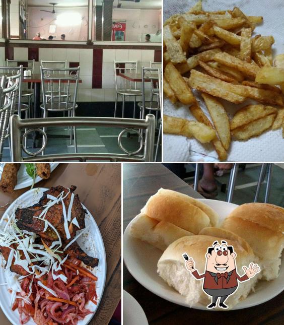 Meals at New ideal Restaurant and stores