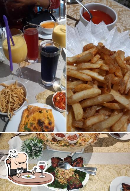 Food at Hotel Bombay Chow family rest o Bar