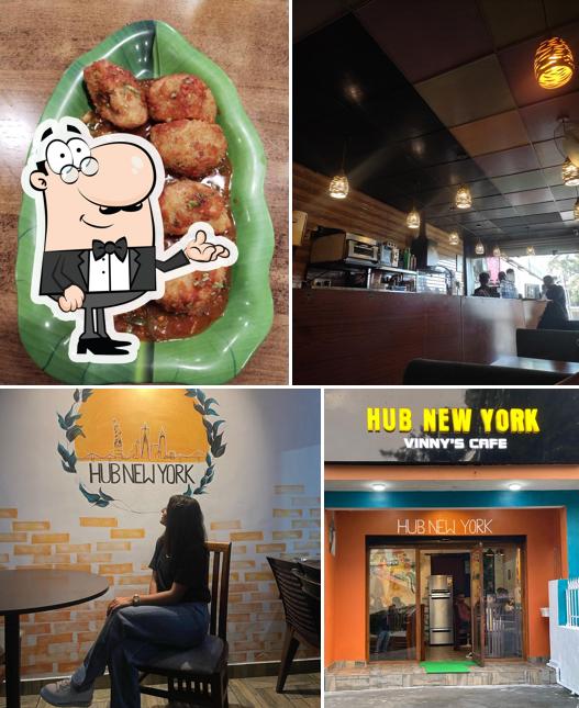 Take a seat at one of the tables at Hub New York , Palampur