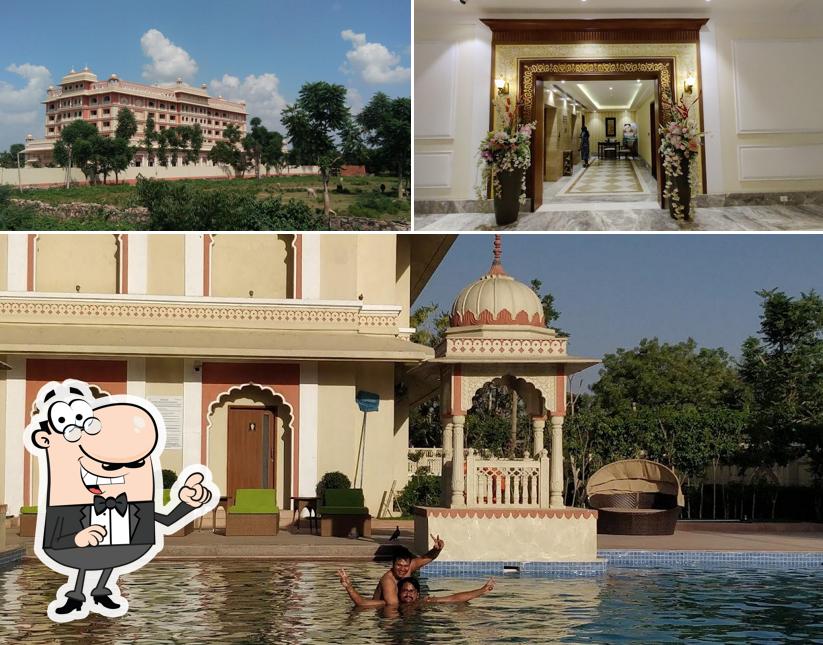 Indana Palace Jaipur is distinguished by exterior and interior