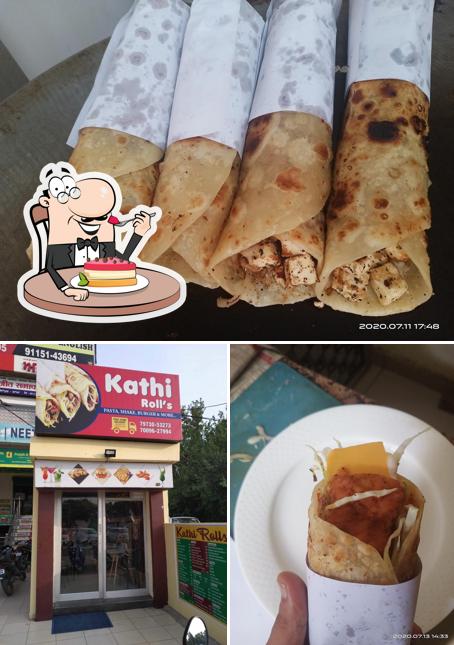 Kathi roll provides a variety of sweet dishes