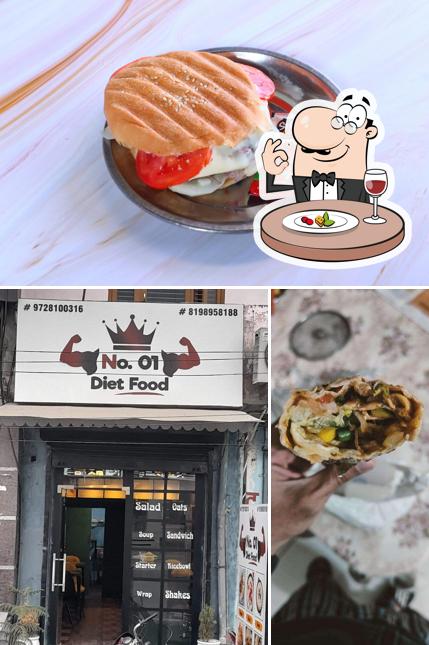Among different things one can find food and exterior at No. 01 Diet Food