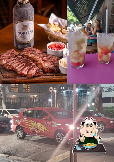 A ilustração do Vaca Véia Pinheiros’s comida e exterior