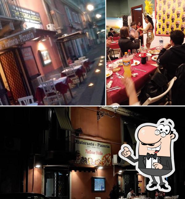 Gli interni di Trattoria Sicilia ristorante pizzeria