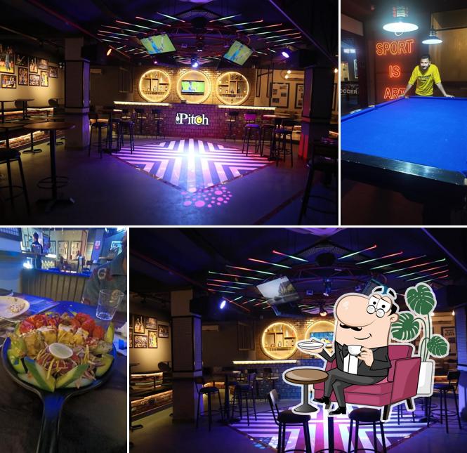 The interior of Pitch Sports Lounge