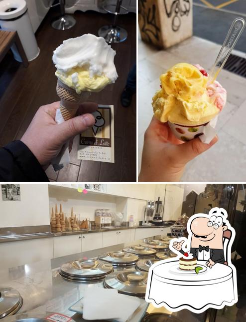 Gelateria Crema di Latte propone un'ampia gamma di dolci