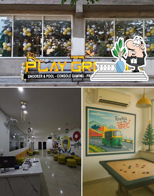 PLAYGROUND Cafe - Snooker Pool , Gaming , Lounge and Mini theatre is distinguished by exterior and interior