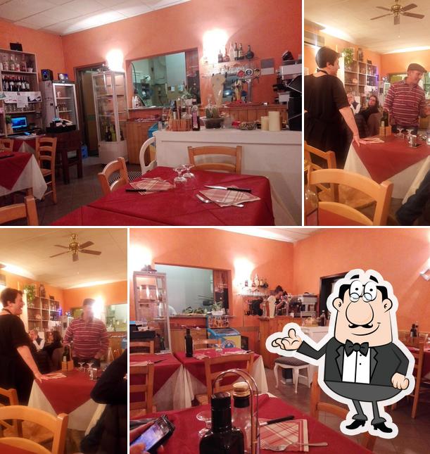 Gli interni di Pizzeria La Macine