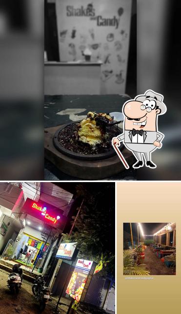 The exterior of Shakes and Candy jagtial