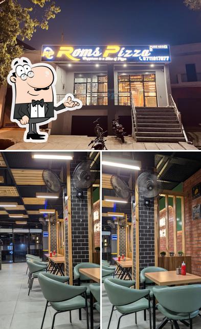 Roms Pizza is distinguished by interior and exterior