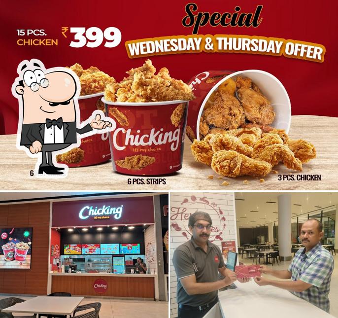 This is the image showing interior and food at chicking ottapalam