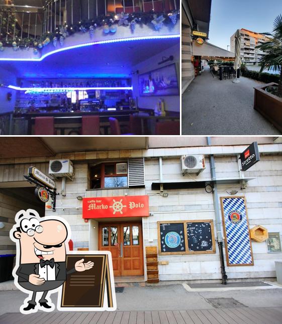 Guarda la foto che mostra la esterno e bancone da bar di Caffe bar Marko Polo