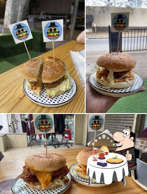 Order a burger at Conman Cafe