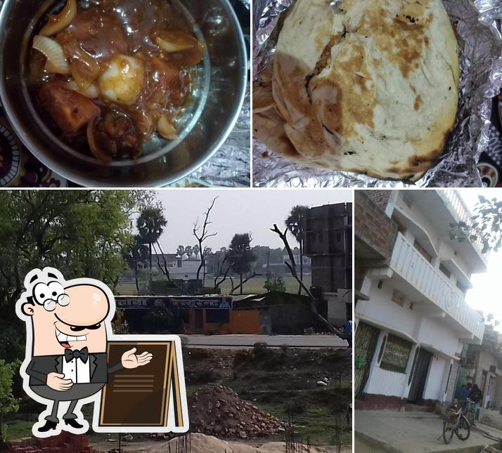This is the photo displaying exterior and food at BABA KA DHABA .....AVHI SWEETS