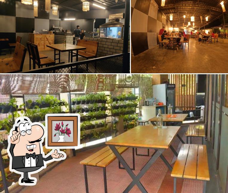 The interior of Ruchika Restaurant