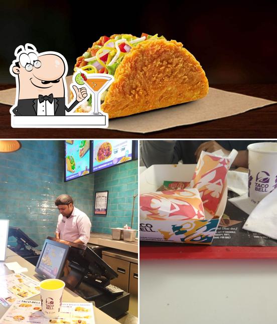 Taco Bell is distinguished by drink and food