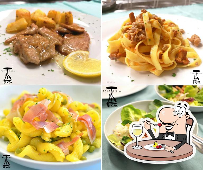 Cibo al Trattoria la Bassa