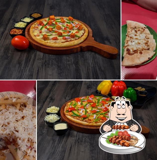 Food at Laziz Pizza