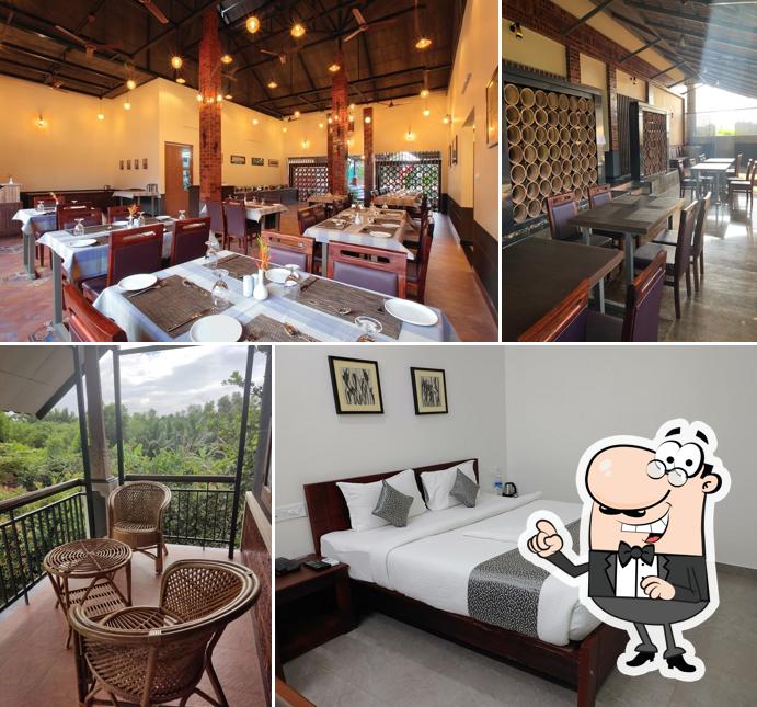 The interior of Green Planet Hotel & Restaurant