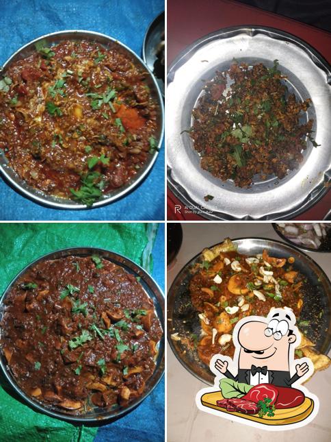 Order meat dishes at K.G.N. Bhona Omelette Center