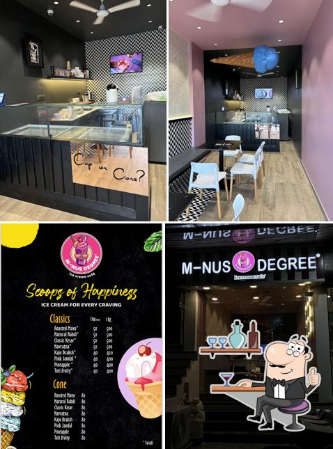 Check out how Minus Degree Icecream Cafe looks inside
