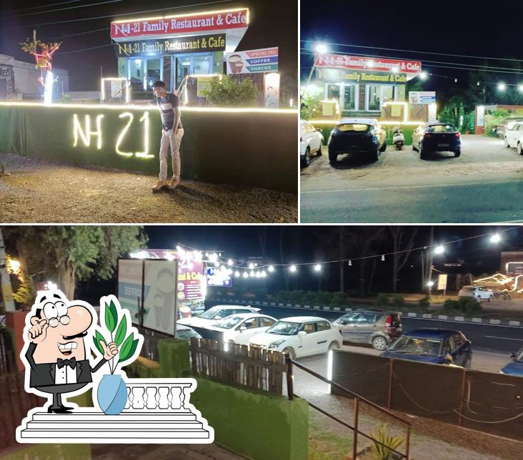 Check out how NH-21 Family restaurant and cafe looks outside