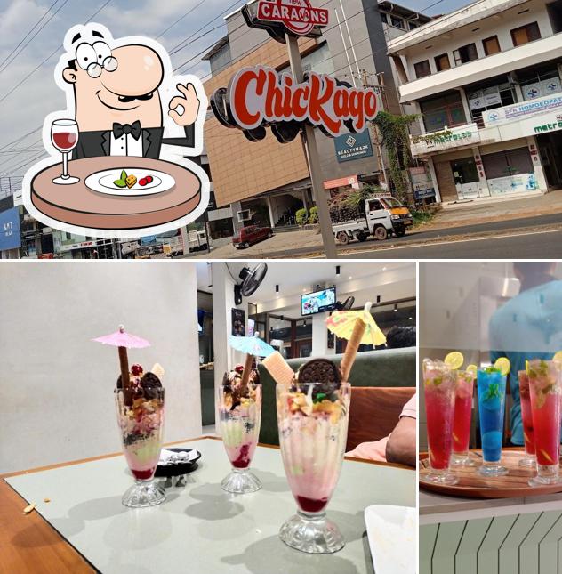 This is the image displaying food and beverage at New Caravans Chickago