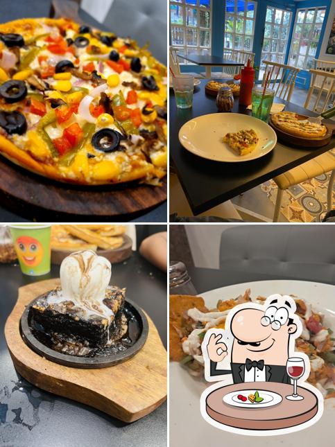 Food at The Pizza Box & Cafe Kondhwa