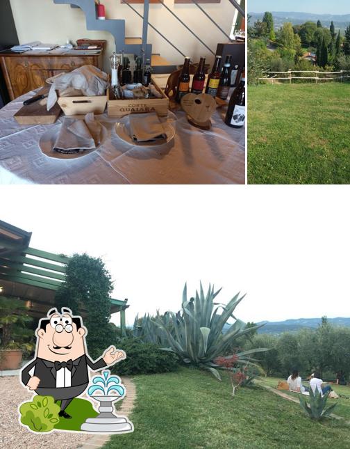La esterno e bevanda del ristorante