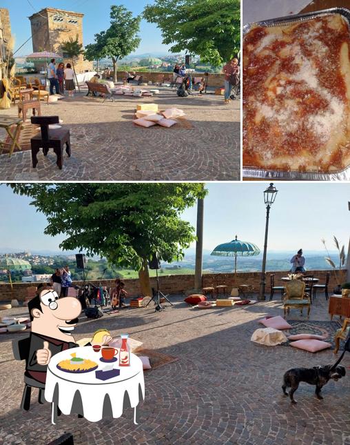 Piatto di formaggi al locanda del bacci
