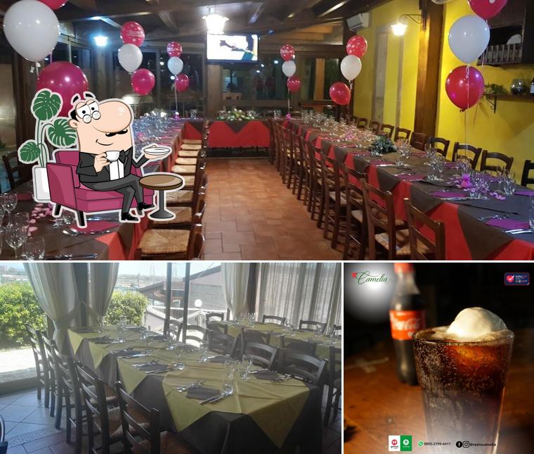 Questa è la foto che raffigura la interni e bevanda di ristorante La Camelia