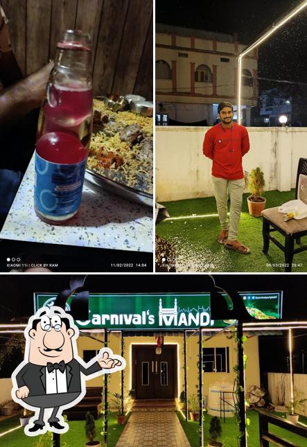 Among different things one can find interior and beer at CARNIVAL'S MANDI Restaurant