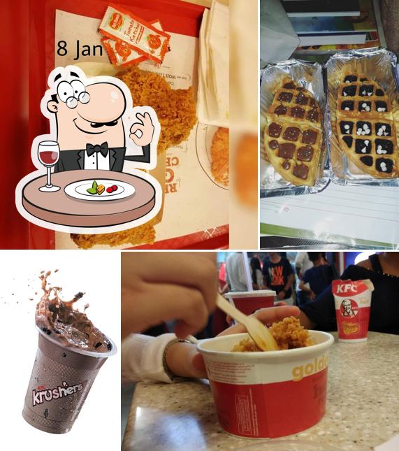 Fried chicken at KFC