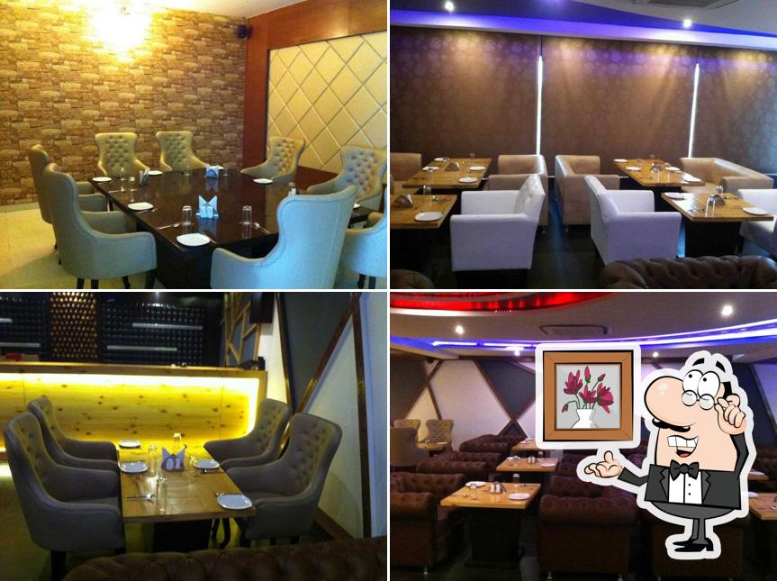 Take a seat at one of the tables at ozone wine & dine