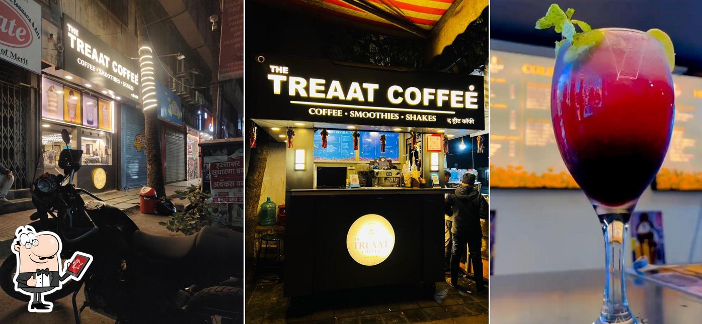 The exterior of The Treaat Coffee in kolhapur