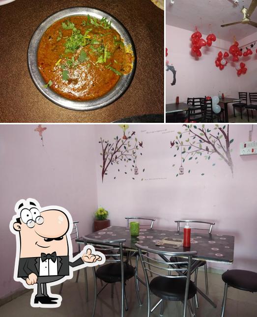 Check out the photo showing interior and food at Mitwa cake shop