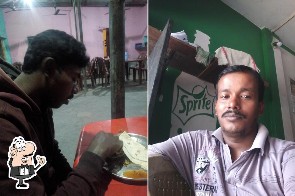 The interior of New Priya Hotel & Restaurant