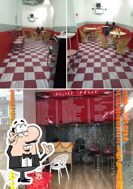 The interior of Roll Hut
