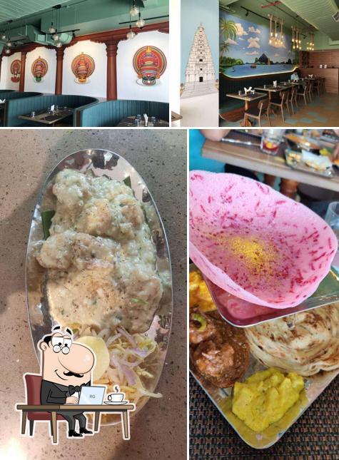 The photo of The Malabar Coast’s interior and food