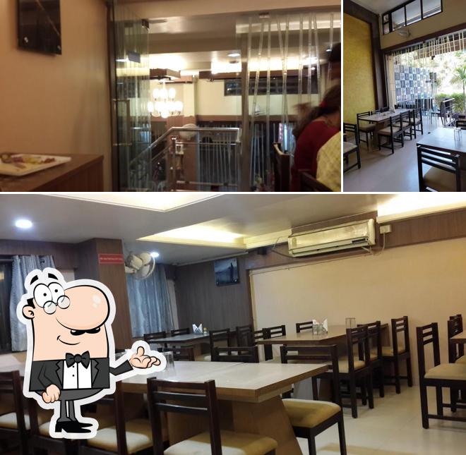 The interior of Bansuri Pure Veg Restaurant